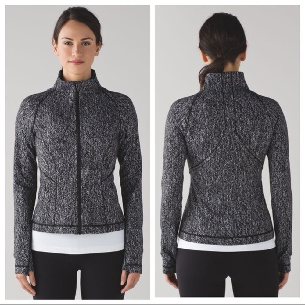 Lululemon Lightly Jacket- Luon Suited Jacquard Black & White